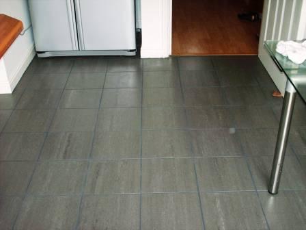 Grout Colourant applied to Kitchen floor