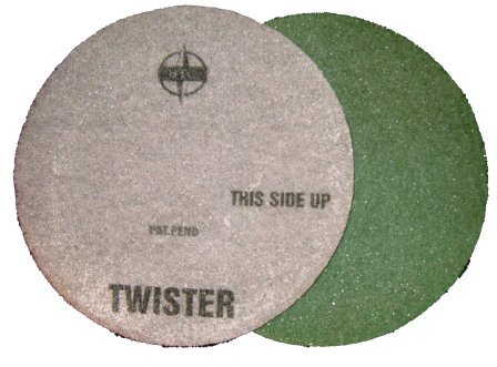 Green Twister pad for burnishing Marble floors