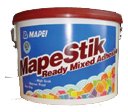 Mapei Mapeistick ready-to-use, non-slip paste adhesive for ceramic tiles.