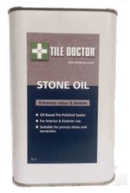 Tile Doctor Stone Oil Pre-Polish sealer for enhancing natural stone