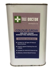Tile Doctor Colour Grow colour intensifying sealer for sealing unpolished stone.
