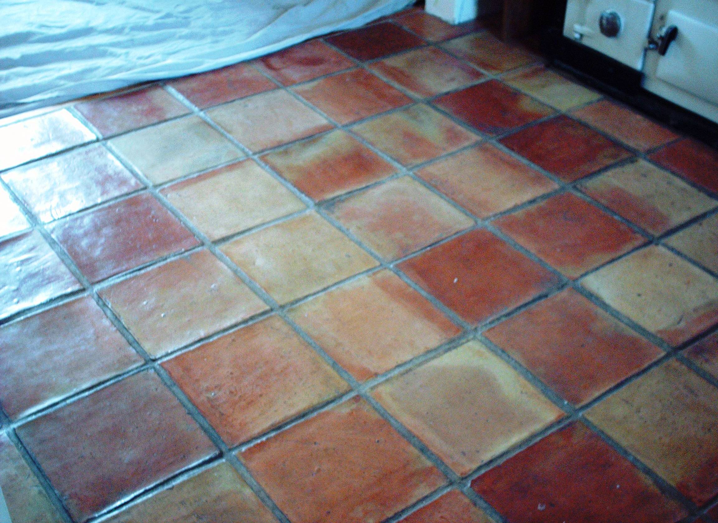 terracotta Tiled Floor example