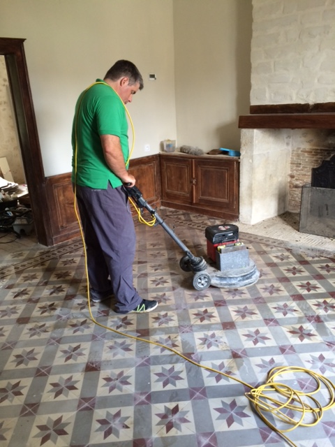 Cleaning Encaustic Tiles in France