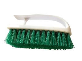 Green Handheld Scrubbing Brush