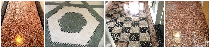 Cleaning and Polishing Terrazzo tiles