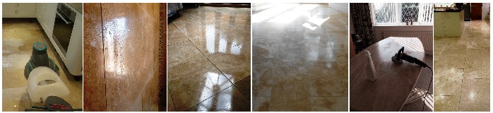 Cleaning and Polishing Travertine tiles