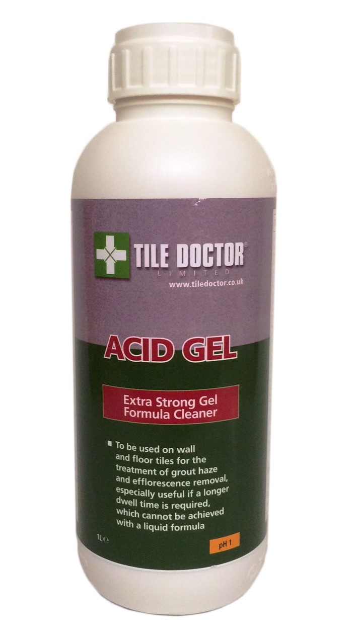 Tile Doctor Acid Gel for removing grout smears from wall tiles