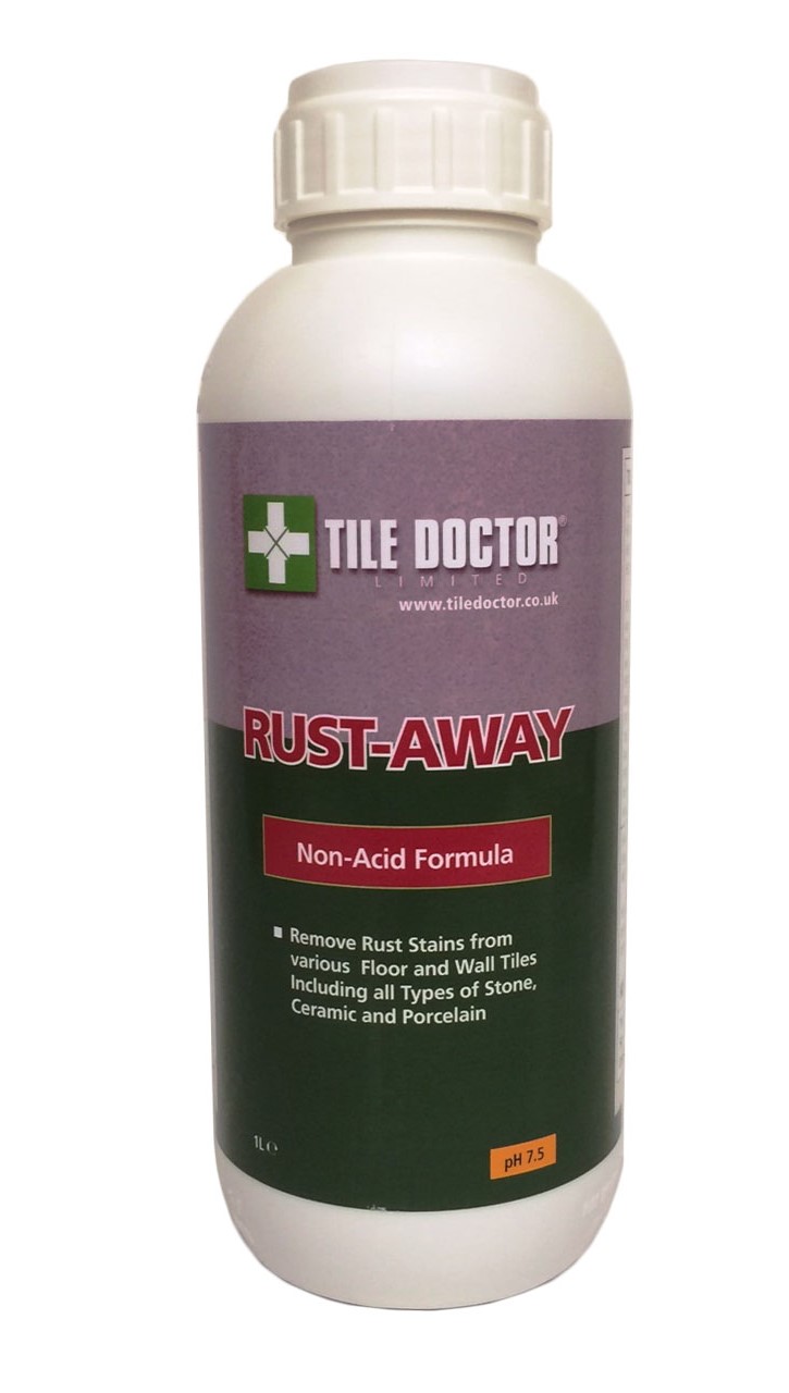 Tile Doctor Rust Away for removing rust stains from tile and stone