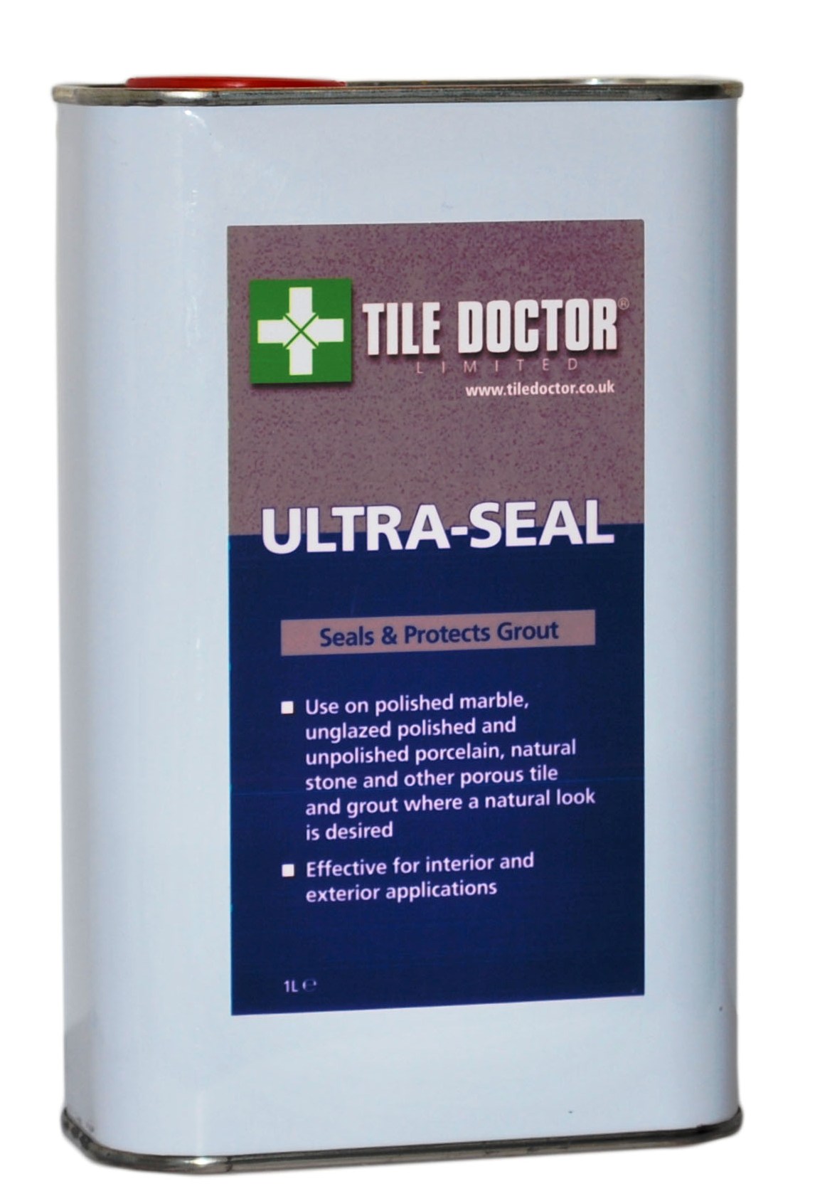 Tile Doctor Ultra-Seal premium, no-sheen, natural-look, solvent-based penetrating sealer for natural stone.