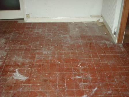 Before Picture - A Quarry Tile Floor Restored by Tile Doctor