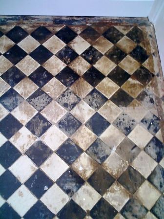 Victorian Tile before being cleaned by Tile Doctor